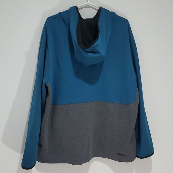 and1 XXL blue and grey zip up hoodie - Picture 5 of 7